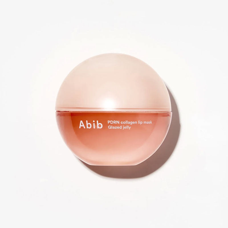 Product packaging of the abib PDRN Collagen Lip Mask Glazed Jelly.Product packaging for the Abib PDRN Collagen Lip Mask Glazed Jelly.