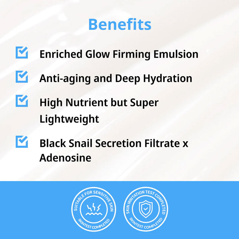 Black Snail Emulsion - Kbeauty Dropzone