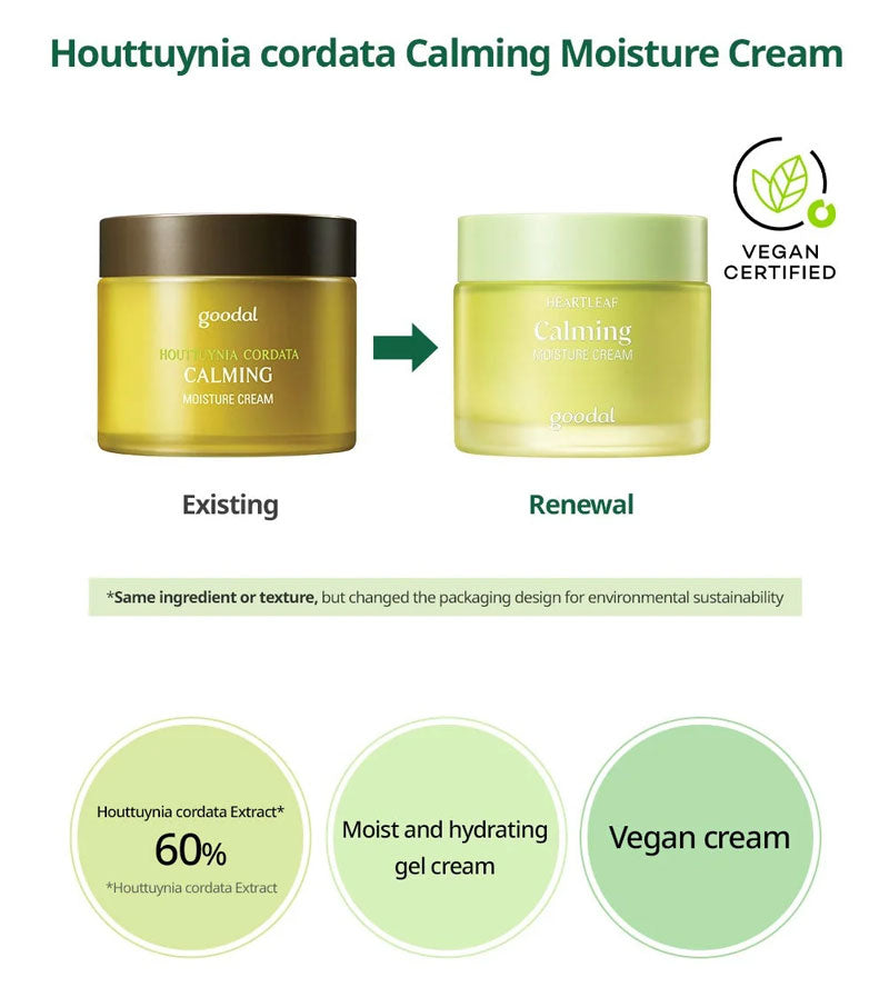 Houttuynia Cordata Calming Moisture Cream - Kbeauty Dropzone