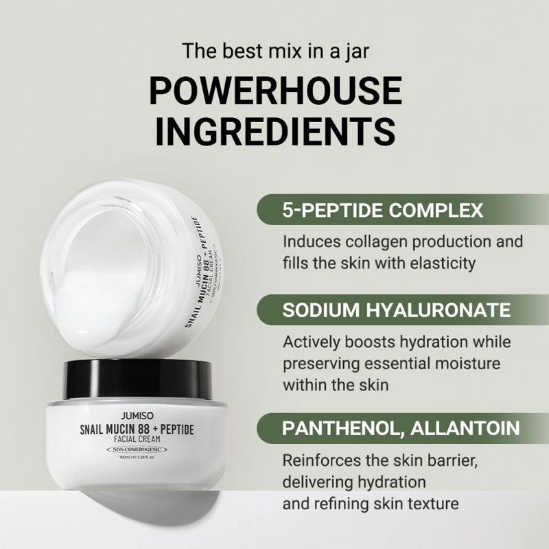 Snail Mucin 88 + Peptide Facial Cream - Kbeauty Dropzone