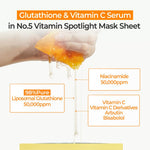 No.5 Vitamin Spotlight Sheet Mask - Kbeauty Dropzone