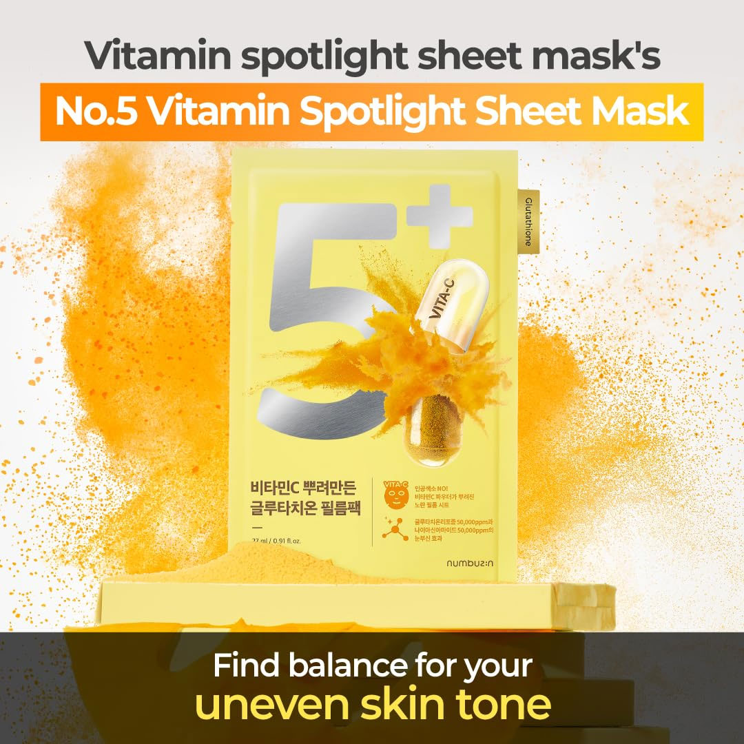 No.5 Vitamin Spotlight Sheet Mask - Kbeauty Dropzone