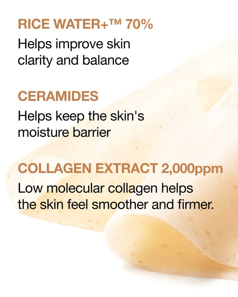 Rice 70 Glow Collagen Mask - Kbeauty Dropzone