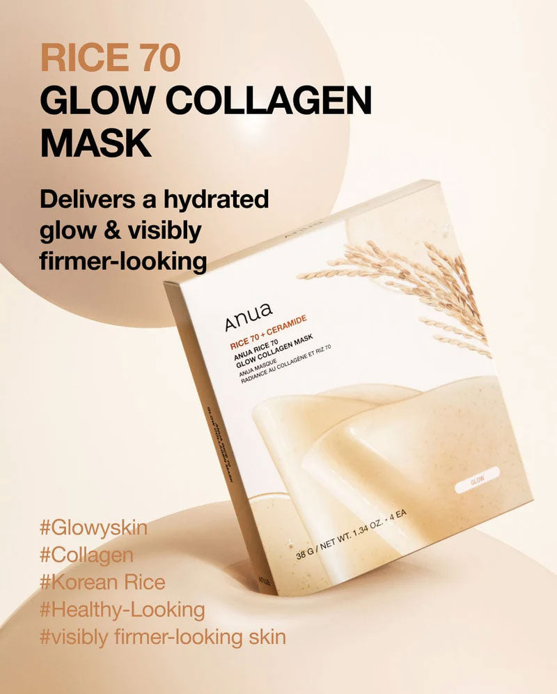 Rice 70 Glow Collagen Mask - Kbeauty Dropzone