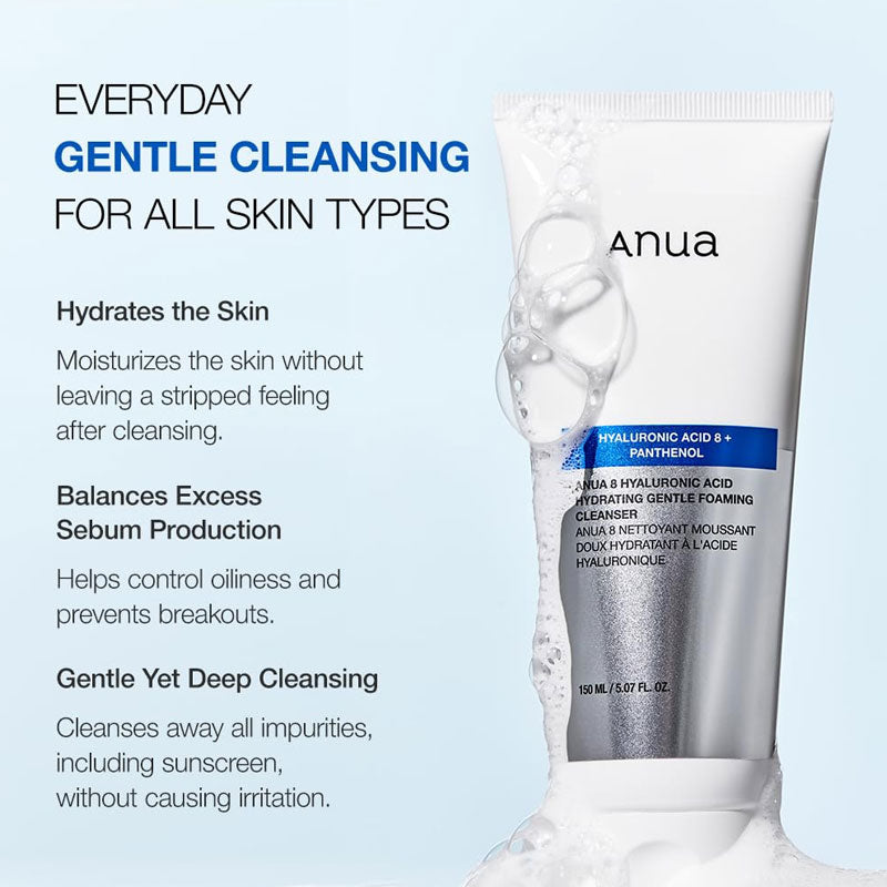 8 Hyaluronic Acid Hydrating Gentle Foaming Cleanser - Kbeauty Dropzone