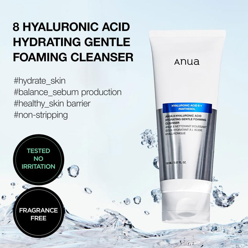 8 Hyaluronic Acid Hydrating Gentle Foaming Cleanser - Kbeauty Dropzone