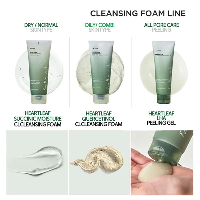 Heartleaf Succinic Moisture Cleansing Foam - Kbeauty Dropzone