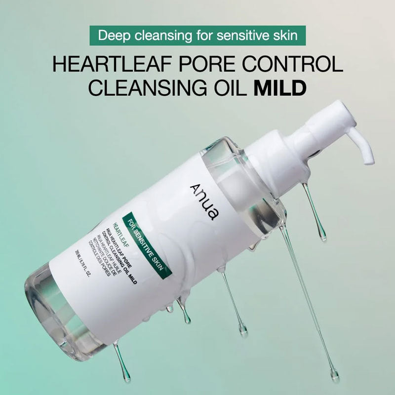 Heartleaf Pore Control Cleansing Oil Mild - Kbeauty Dropzone