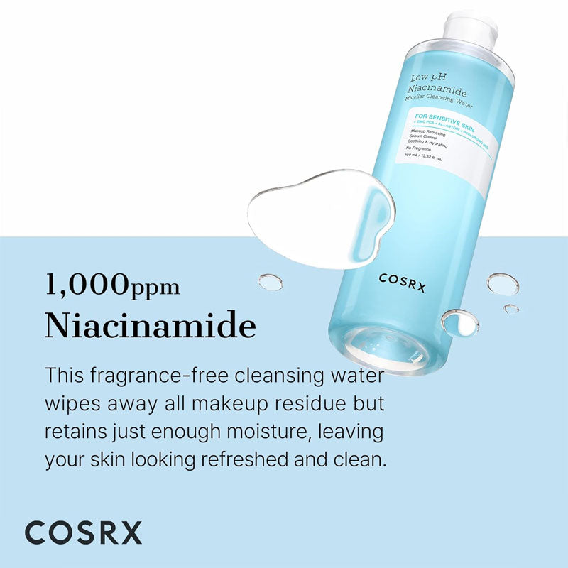 Low pH Niacinamide Micellar Cleansing Water - Kbeauty Dropzone