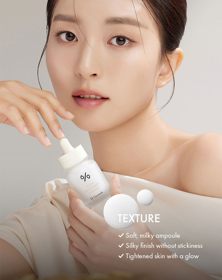 Vegan Niacin & Rice Ampoule - Kbeauty Dropzone