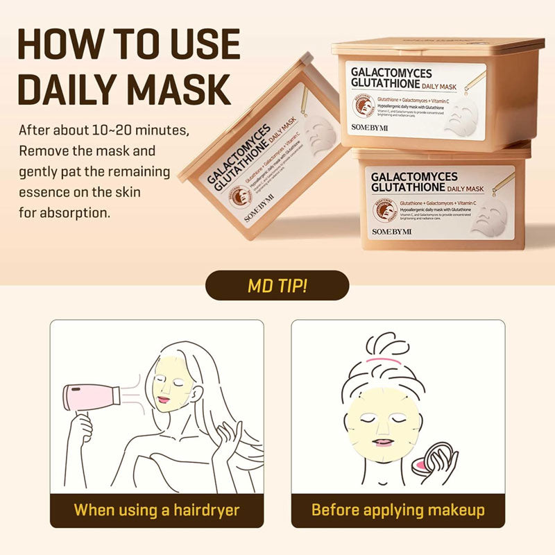 Some By Mi Galactomyces Glutathione Daily Mask Some By Mi Galactomyces Glutathione Daily Mask