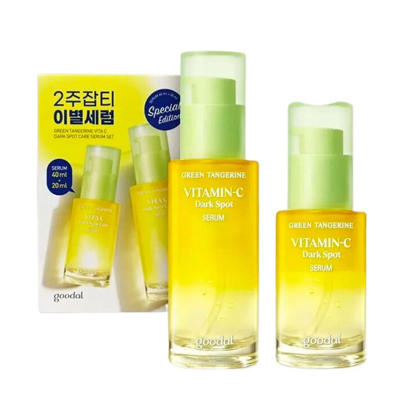 Green Tangerine Vita C Dark Spot Care Serum Set (40ml + 20ml) - Kbeauty Dropzone
