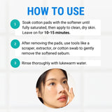 Blackhead Melting Softener & Cotton Pad Set