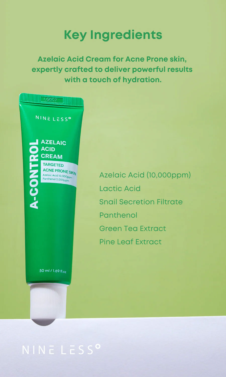 A-Control Azelaic Acid Cream - Kbeauty Dropzone
