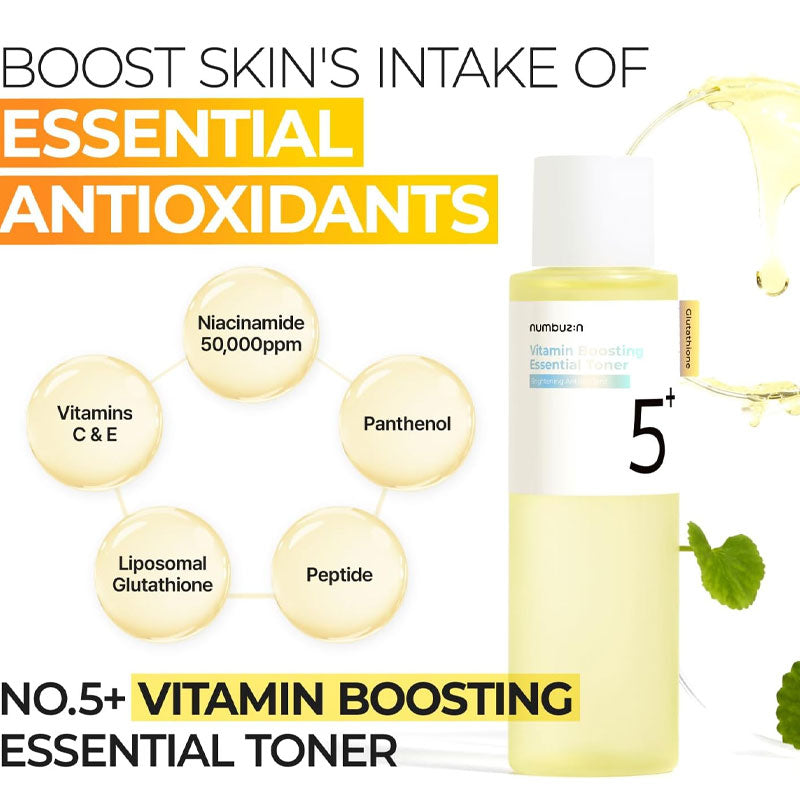 No.5+ Vitamin Boosting Essential Toner - Kbeauty Dropzone