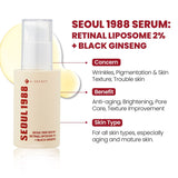 SEOUL 1988 Serum : Retinal Liposome 2% + Black Ginseng