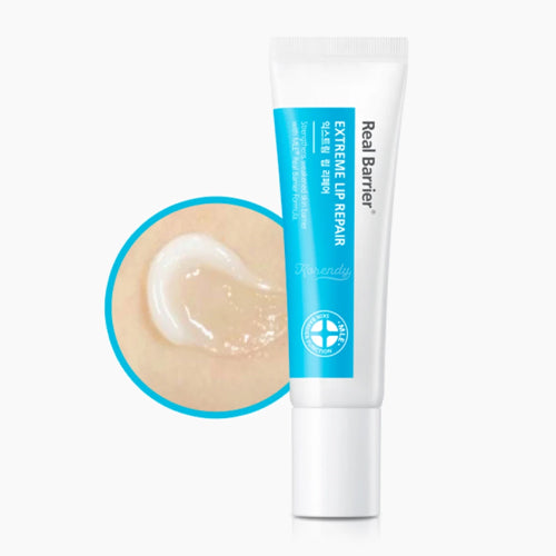 KEM DƯỠNG REAL BARRIER AQUA SOOTHING CREAM TUÝP TRẮNG XANH NỔI BẬT TRÊN NỀN SẠCH